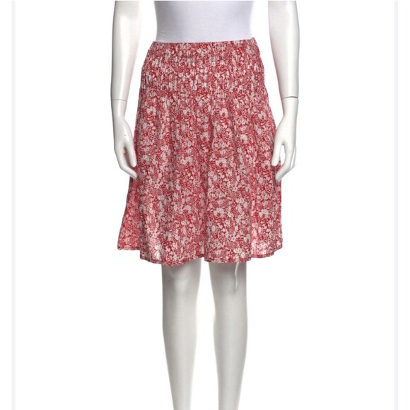 Burberry London Skirt Size 6 Soft Top Pleats Cotton Unlined Knee Length Italy - Picture 1 of 10
